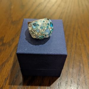 Swarovski Multi Blue Chic Dome Ring